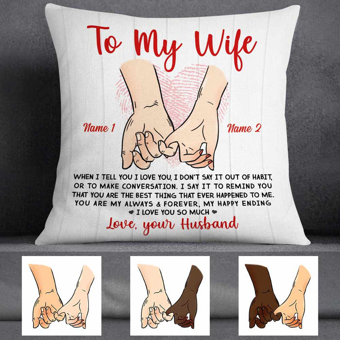 Personalized Couple I Love You Pillow NB292 95O57 1