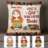 Personalized Book Girl Pillow NB273 95O53 1