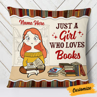 Personalized Book Girl Pillow NB273 95O53 thumb 1