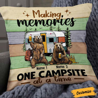 Personalized Couple Bear Camping Pillow NB291 87O36 thumb 1