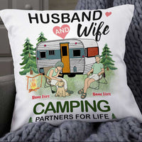 Personalized Couple Camping Partners Pillow NB293 95O34 thumb 1