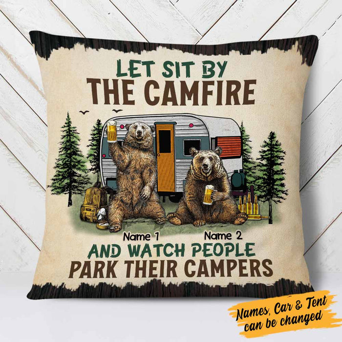Personalized Camping Couple Pillow NB292 30O58 1