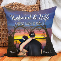 Personalized Husband And Wife Camping Partners For Life Couple Pillow NB292 85O57 thumb 1