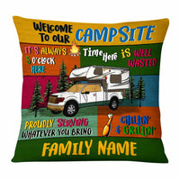 Personalized Camping Family Campsite Pillow NB293 30O58 thumb 1