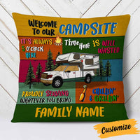 Personalized Camping Family Campsite Pillow NB293 30O58 thumb 1