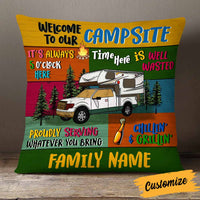 Personalized Camping Family Campsite Pillow NB293 30O58 thumb 1