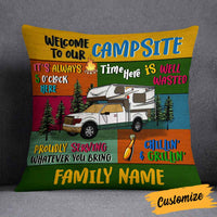 Personalized Camping Family Campsite Pillow NB293 30O58 thumb 1