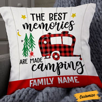 Personalized Family Camping Memories Pillow NB294 95O36 thumb 1