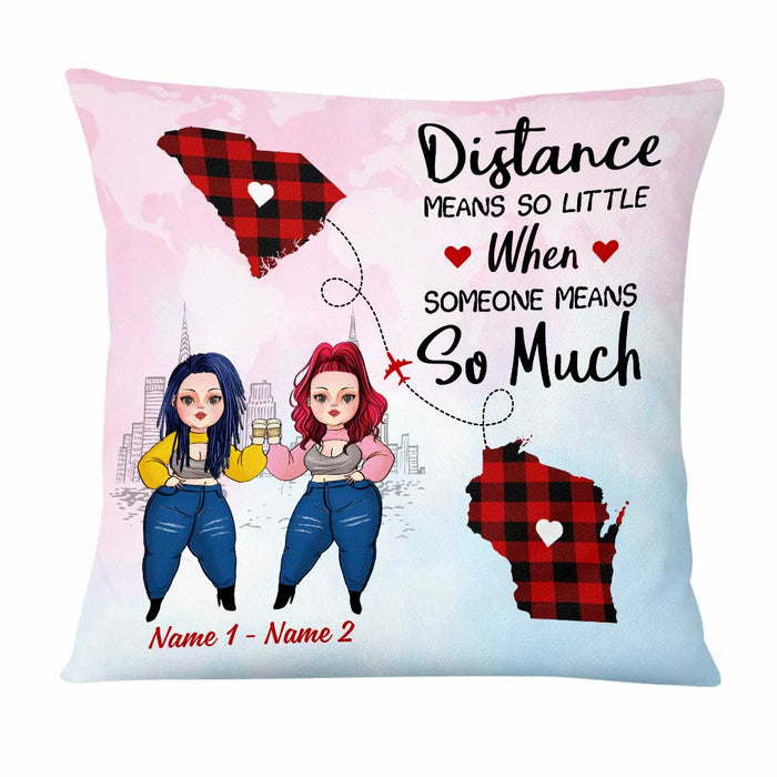 Personalized Friends Long Distance Pillow NB293 26O47 1