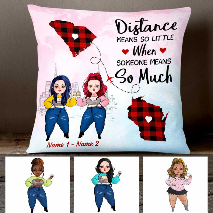 Personalized Friends Long Distance Pillow NB293 26O47 1