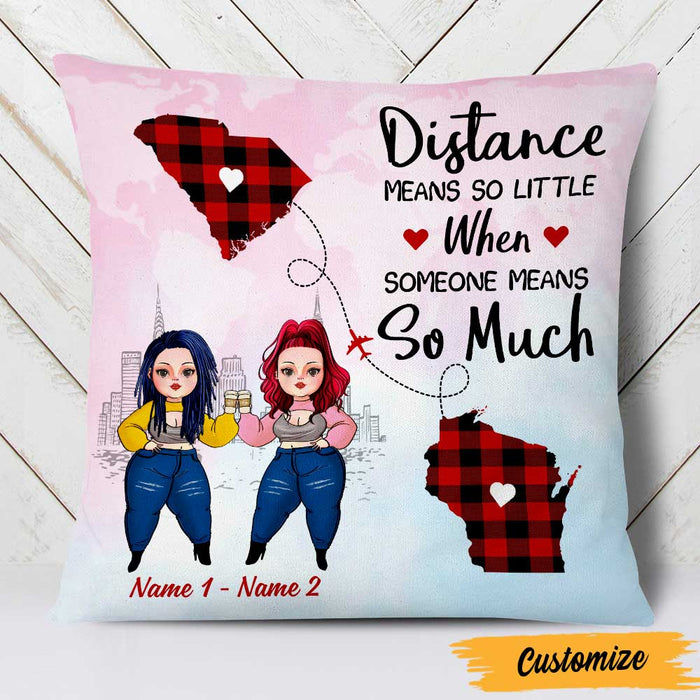 Personalized Friends Long Distance Pillow NB293 26O47 1