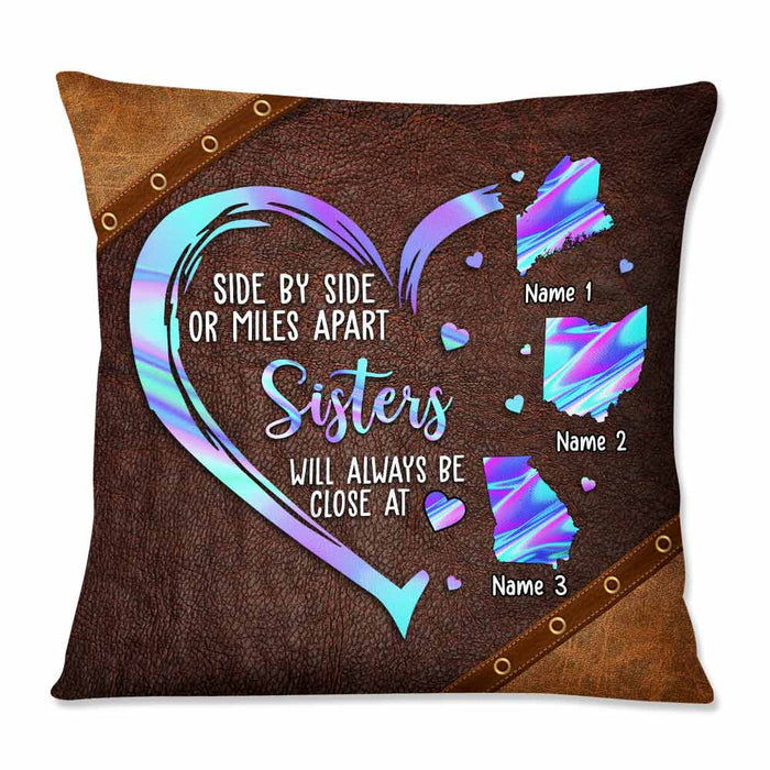 Personalized Friends Sisters Long Distance Pillow NB296 30O57 1