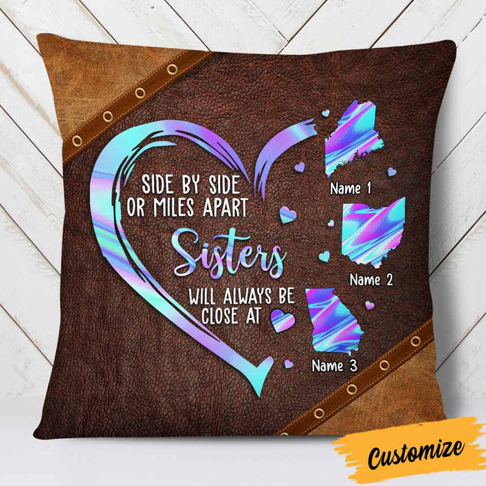 Personalized Friends Sisters Long Distance Pillow NB296 30O57 1