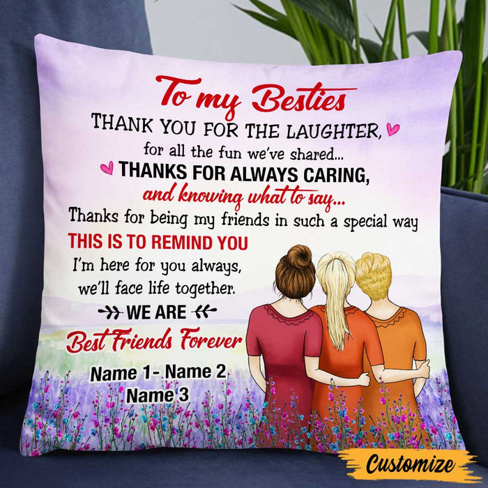 Personalized Thank You My Friends Pillow NB296 95O47 1