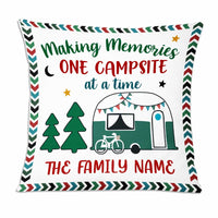 Personalized Making Memories Camping Family Pillow NB294 23O47 thumb 1