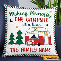 Personalized Making Memories Camping Family Pillow NB294 23O47 thumb 1