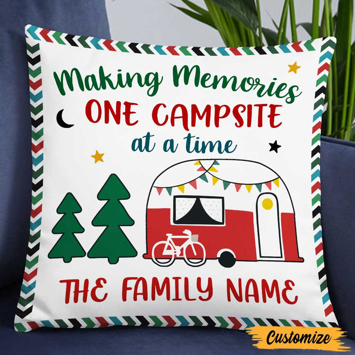 Personalized Making Memories Camping Family Pillow NB294 23O47 1
