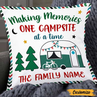 Personalized Making Memories Camping Family Pillow NB294 23O47 thumb 1
