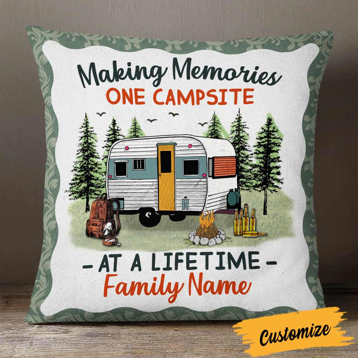 Personalized Camping Family Pillow NB293 30O57 1