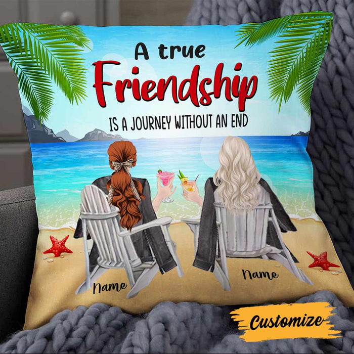 Personalized True Friends Pillow NB296 23O66 1