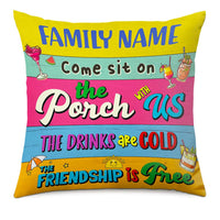 Personalized Come Sit On The Porch Pillow DB28 26O66 thumb 1