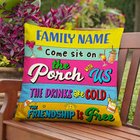 Personalized Come Sit On The Porch Pillow DB28 26O66 thumb 1