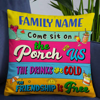Personalized Come Sit On The Porch Pillow DB28 26O66 thumb 1