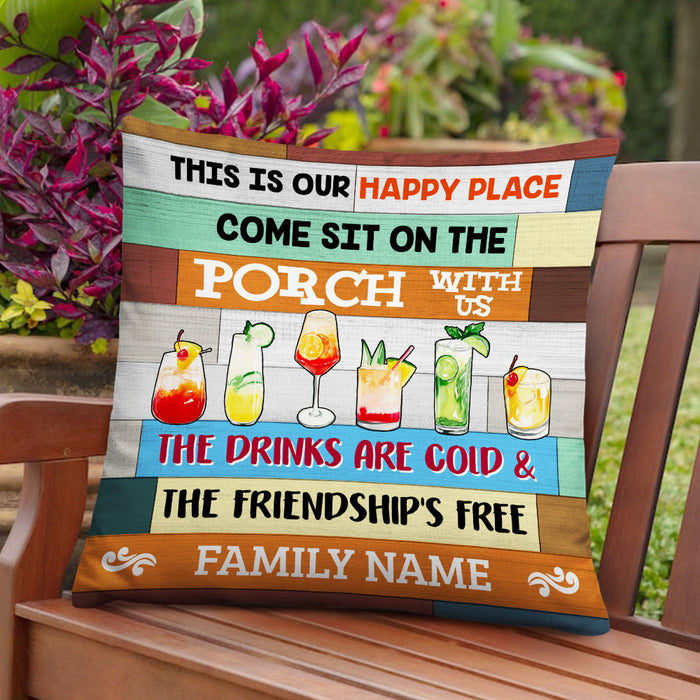 Personalized Outdoor Porch Pillow NB304 30O53 1