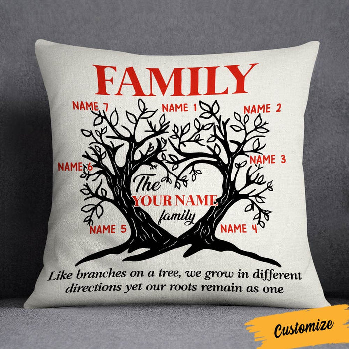 Personalized Family Branches & Roots Pillow NB305 95O36 1