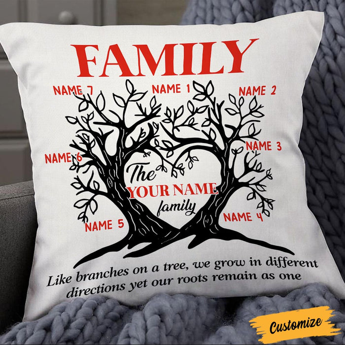 Personalized Family Branches & Roots Pillow NB305 95O36 1