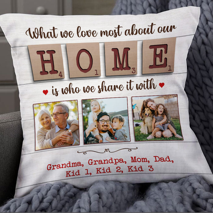 Personalized Family Home Scrabble Pillow NB306 95O57 1