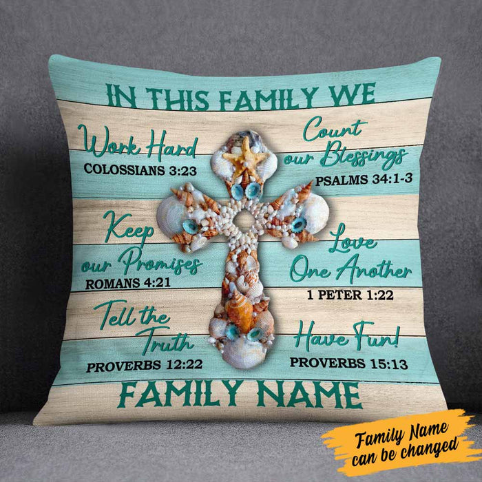 Personalized In This House Family Pillow NB306 30O58 1