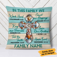 Personalized In This House Family Pillow NB306 30O58 thumb 1