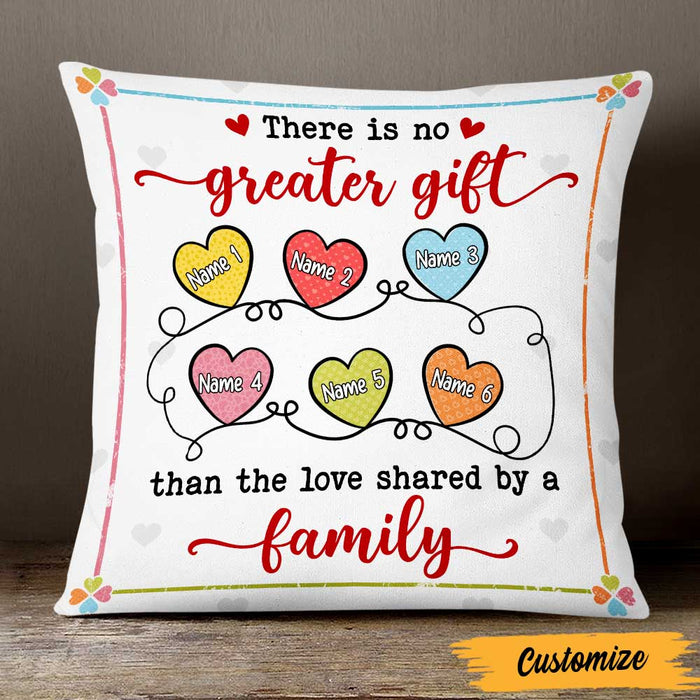 Personalized Love Shared By Family Pillow NB308 23O47 1