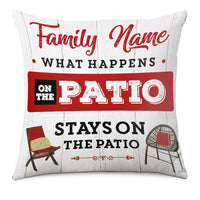 Personalized Patio What Happens Stays Pillow DB29 26O66 thumb 1