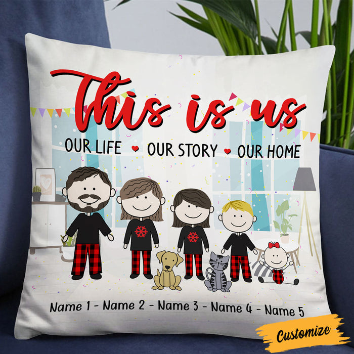 Personalized Family Our Story Pillow DB11 26O36 1