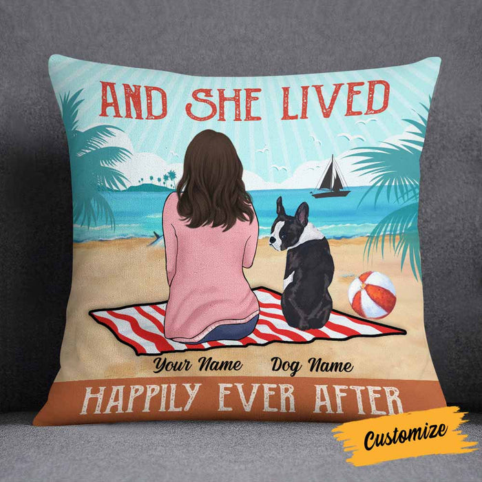 Personalized Dog Mom Pillow DB12 87O58 1