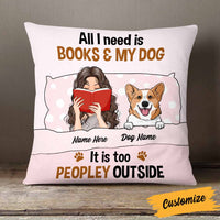 Personalized Book Dog Mom Pillow NB291 81O58 thumb 1