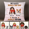 Personalized Book Dog Mom Pillow NB291 81O58 1