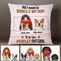 Personalized Book Dog Mom Pillow NB291 81O58 thumb 1