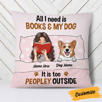 Personalized Book Dog Mom Pillow NB291 81O58 thumb 1