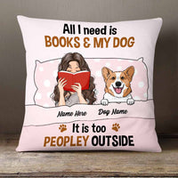 Personalized Book Dog Mom Pillow NB291 81O58 thumb 1