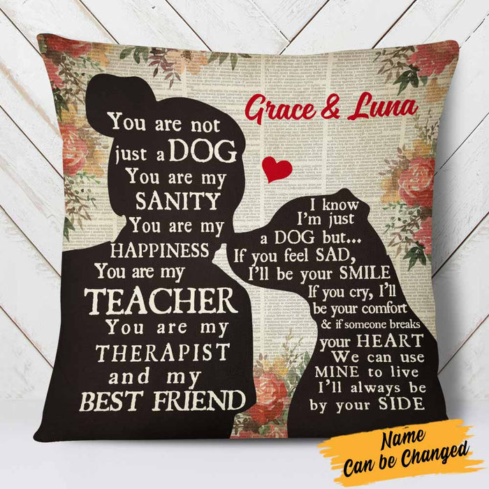 Personalized You Are Not Just A Dog Mom Pillow DB11 85O57 1
