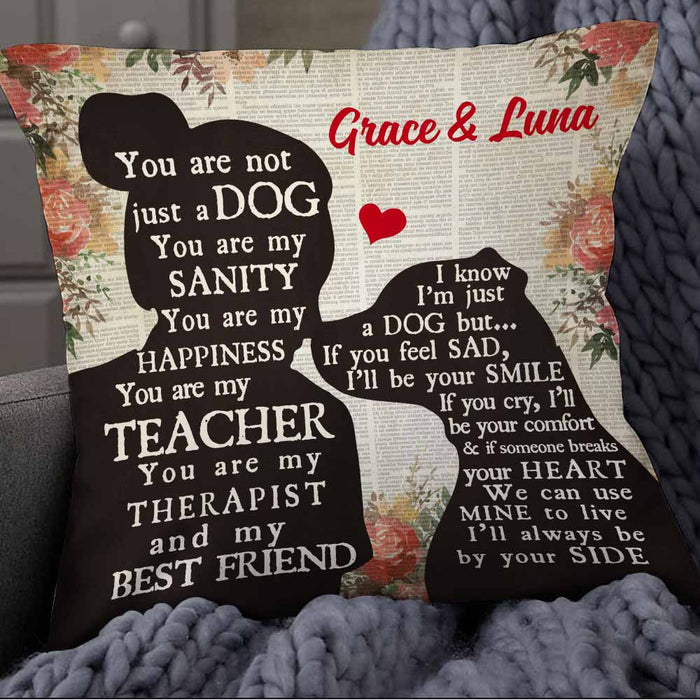 Personalized You Are Not Just A Dog Mom Pillow DB11 85O57 1