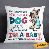 Personalized Dog Mom Baby Pillow DB12 81O53 thumb 1