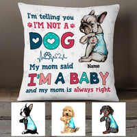 Personalized Dog Mom Baby Pillow DB12 81O53 thumb 1