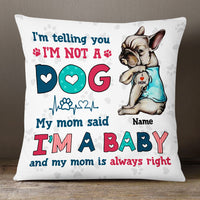 Personalized Dog Mom Baby Pillow DB12 81O53 thumb 1
