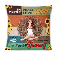 Personalized Hippie Girl Pillow NB296 87O66 thumb 1