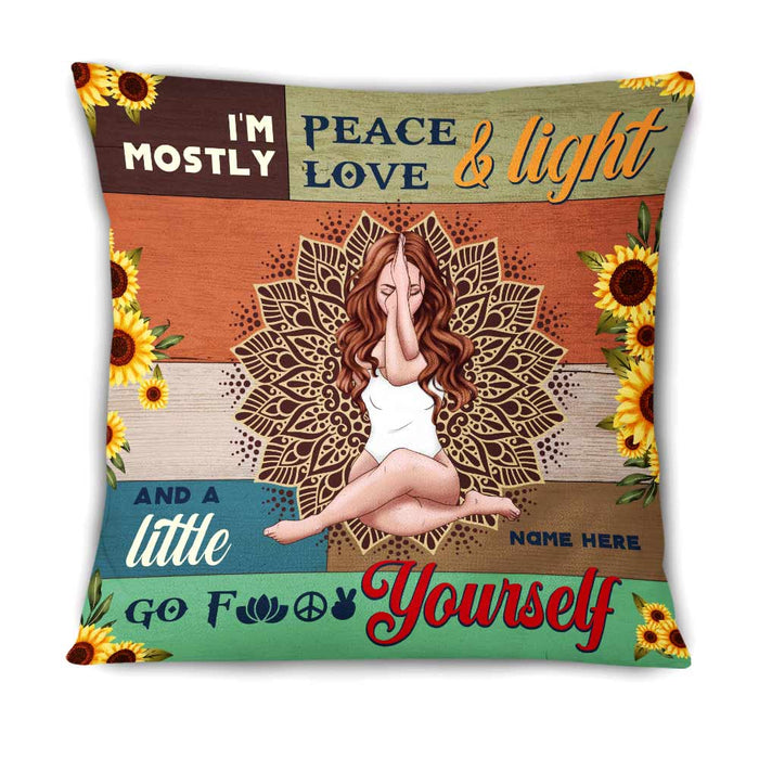 Personalized Hippie Girl Pillow NB296 87O66 1
