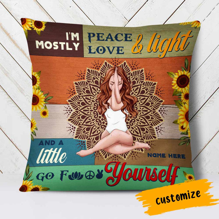 Personalized Hippie Girl Pillow NB296 87O66 1